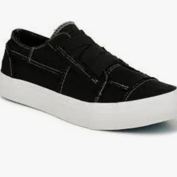 Blowfish Black Washed Canvas Shoes - Picture 1 of 9